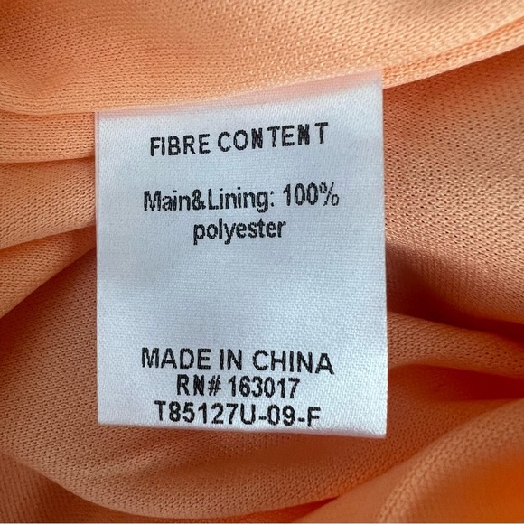 Princess Polly Lars Maxi Dress Ruffle Sunset Orange Multi Watercolor - Picture 8 of 10